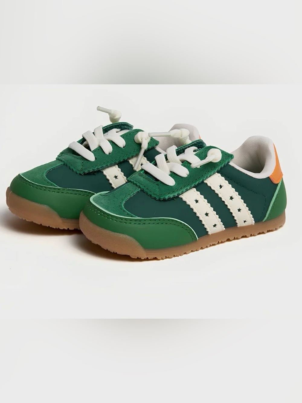 Toetots Meadow Bloom - Kid Sneaker- Leaf Green